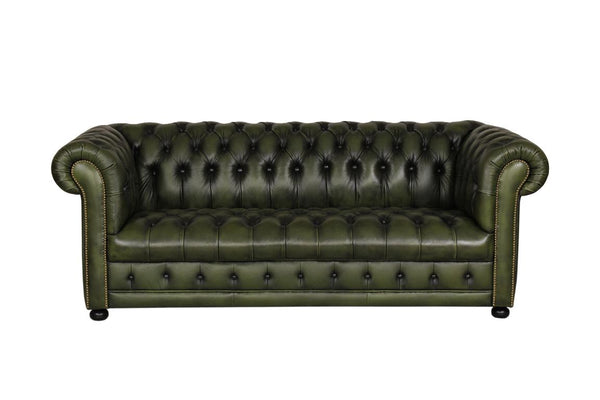 Sofa Chesterfield 3-Sitzer Couch Clyde Deluxe Ledersofa Salottini