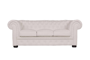 Sofa Chesterfield 3-Sitzer Couch "Comfort" Deluxe Ledersofa Salottini