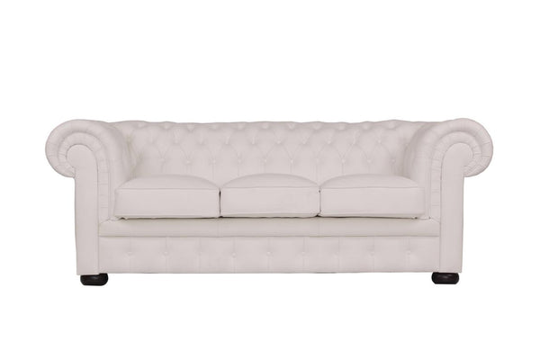 Sofa Chesterfield 3-Sitzer Couch "Comfort" Deluxe Ledersofa Salottini