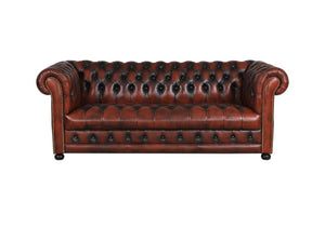 4er XL Sofa Chesterfield 4-Sitzer Couch King Deluxe Ledersofa Salottini