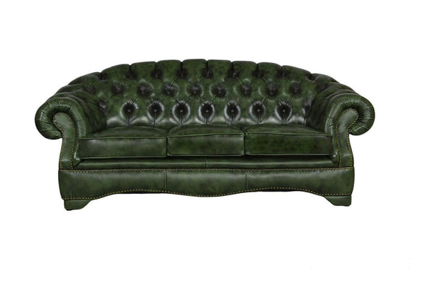 XL Sofa Chesterfield 3-Sitzer Couch Premier Deluxe Ledersofa Salottini