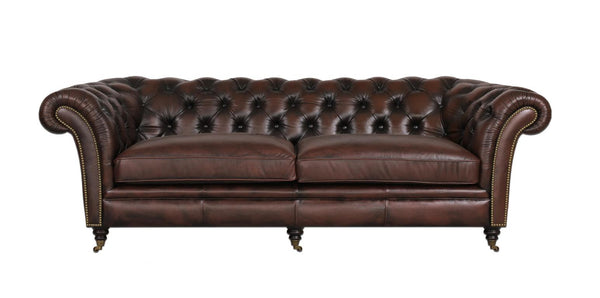 XL Sofa Chesterfield 3-Sitzer Couch Themse Deluxe Ledersofa Salottini