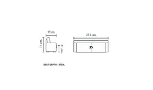 XL Sofa Chesterfield 3-Sitzer Couch Themse Deluxe Ledersofa Salottini