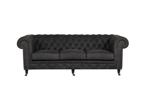 XL Sofa Chesterfield 3-Sitzer Couch Waterloo Deluxe Ledersofa Salottini