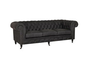 XL Sofa Chesterfield 3-Sitzer Couch Waterloo Deluxe Ledersofa Salottini