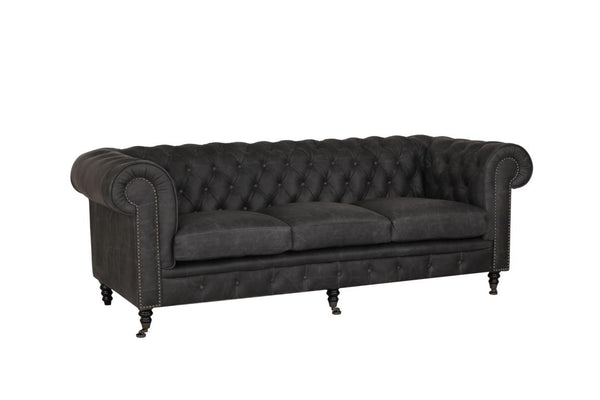 XL Sofa Chesterfield 3-Sitzer Couch Waterloo Deluxe Ledersofa Salottini