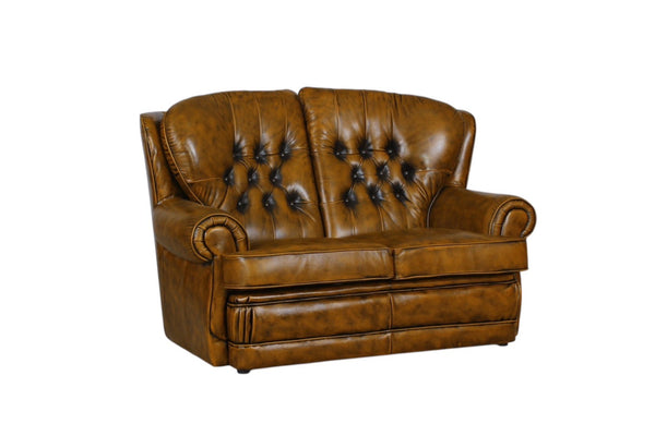XL Chesterfield Sting Deluxe Sofagarnitur (3/2/1 oder 3/1/1) Ledergarnitur Salottini