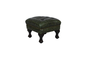 XL Elite Chesterfield LEEDS Deluxe Sofagarnitur 3/2/1 & Hocker Ledergarnitur Salottini