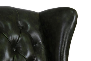 XL Elite Chesterfield LEEDS Deluxe Sofagarnitur 3/2/1 & Hocker Ledergarnitur Salottini