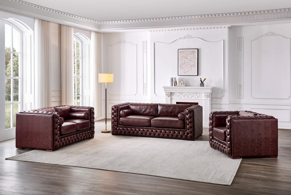 SOFORT LIEFERBAR Luxus Chesterfield Ashford Sofagarnitur 3/2/1 Ledergarnitur