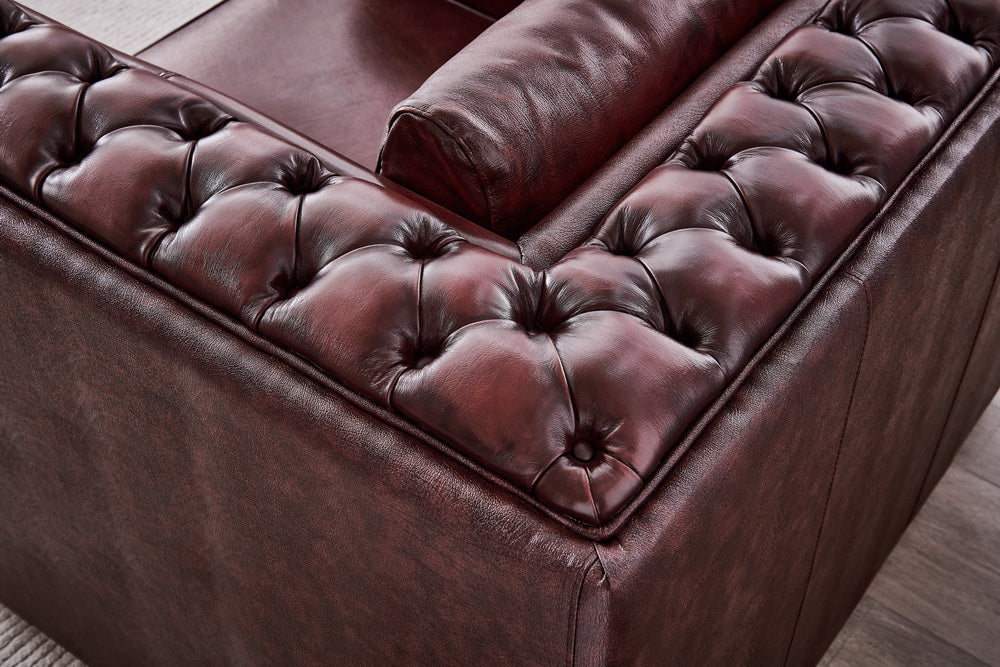 SOFORT LIEFERBAR Luxus Chesterfield Ashford Sofagarnitur 3/2/1 Ledergarnitur