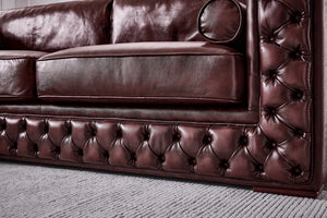 SOFORT LIEFERBAR Luxus Chesterfield Ashford Sofagarnitur 3/2/1 Ledergarnitur