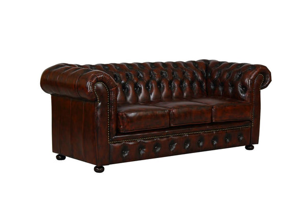 Chesterfield Avon Deluxe Sofagarnitur (3/2/1 oder 3/1/1) Ledergarnitur Salottini