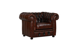 SOFORT LIEFERBAR Chesterfield Avon Vollleder Deluxe Sofagarnitur 3/2/1 Ledergarnitur