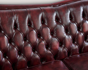 Edle Chesterfield 3/1/Chaise Kingswood Sofagarnitur Ledergarnitur Sonderpreis rot