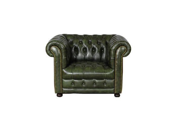 Chesterfield Clyde Deluxe Sofagarnitur (3/2/1 oder 3/1/1) Ledergarnitur Salottini