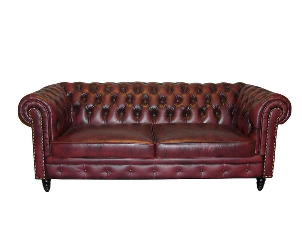 Chesterfield Excellent Deluxe Sofagarnitur (3/2/1 oder 3/1/1) Ledergarnitur Salottini