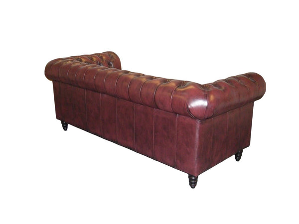 Chesterfield Excellent Deluxe Sofagarnitur (3/2/1 oder 3/1/1) Ledergarnitur Salottini