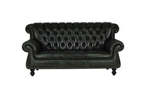 Chesterfield Helen Deluxe Sofagarnitur 3/1 Ledergarnitur Salottini