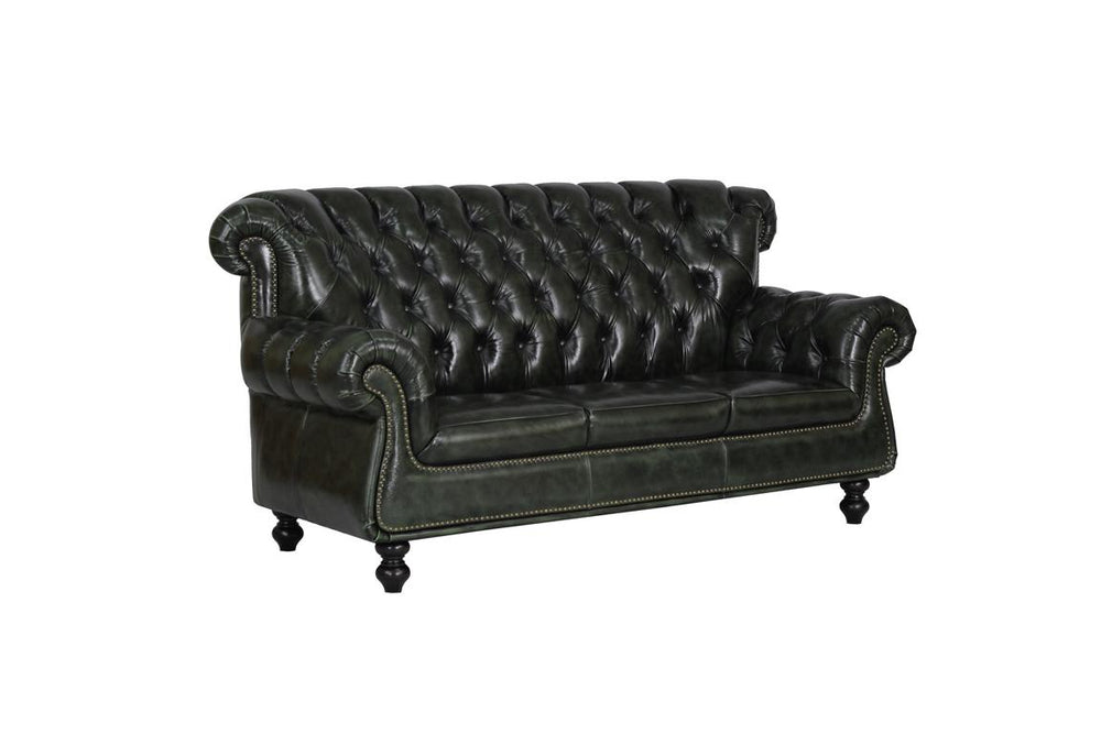 Chesterfield Helen Deluxe Sofagarnitur 3/1 Ledergarnitur Salottini