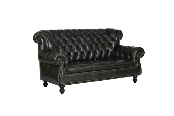 Chesterfield Helen Deluxe Sofagarnitur 3/1 Ledergarnitur Salottini