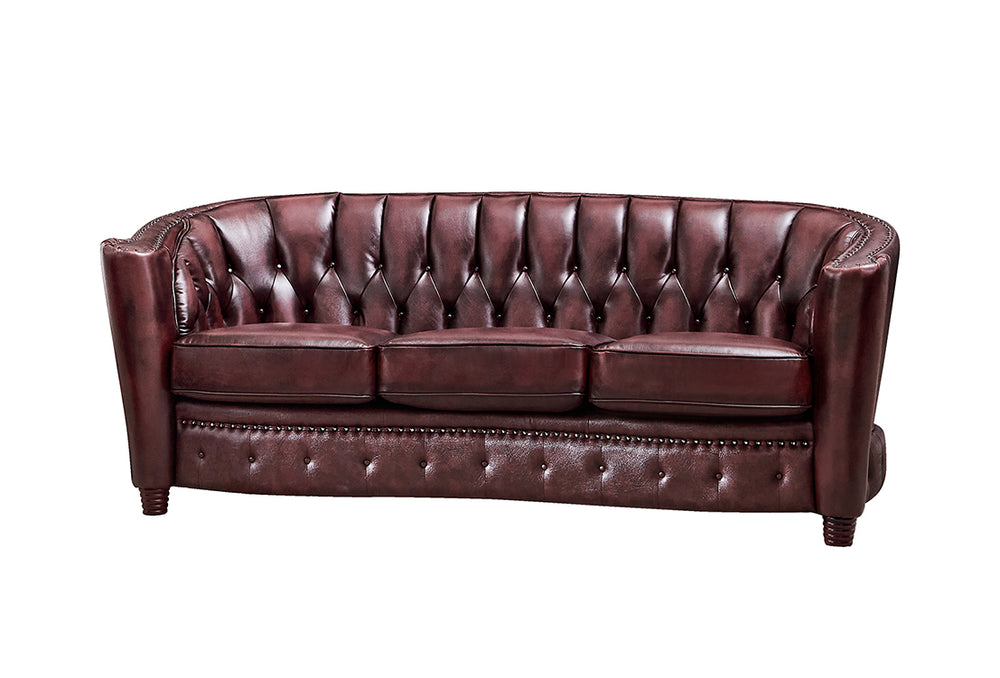 Premium Chesterfield Leicester Sofagarnitur 3/2/1 Ledergarnitur Polstergarnitur
