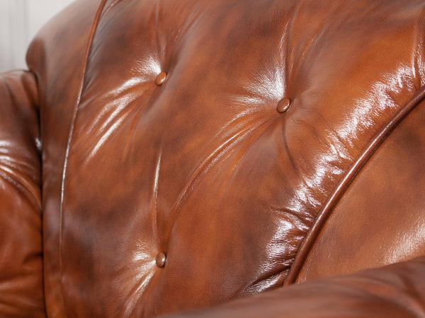 SOFORT LIEFERBAR Chesterfield Oriental XL Leder Sofagarnitur 3/2/1 Antique-Brown SONDERPREIS