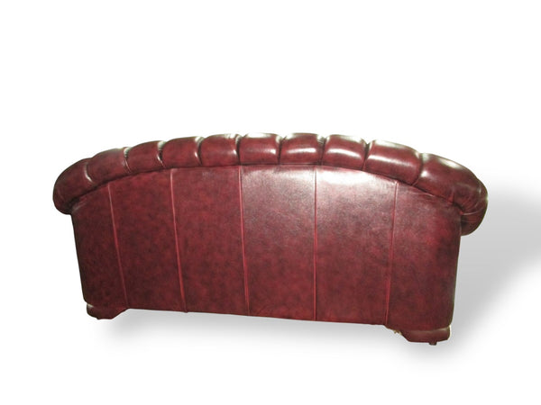 SOFORT LIEFERBAR Chesterfield Premier Deluxe Sofagarnitur 3/1/Hocker Ledergarnitur