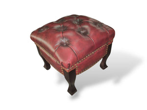SOFORT LIEFERBAR Chesterfield Premier Deluxe Sofagarnitur 3/1/Hocker Ledergarnitur