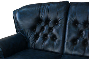 XL Luxus Chesterfield Sting Deluxe Leder Sofagarnitur (3/2/1 oder 3/1/1) Polstergarnitur Salottini
