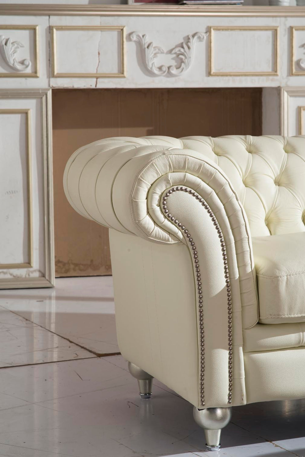 Edle Chesterfield Tees Sofagarnitur (3/2/1 oder 3/1/1) Ledergarnitur Sonderpreis