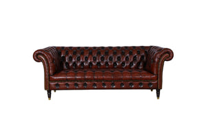 Chesterfield Trent Deluxe XL Sofagarnitur (3/2/1 oder 3/1/1) Ledergarnitur Salottini