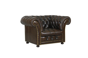 Chesterfield Winchester Deluxe XL Sofagarnitur (3/2/1 oder 3/1/1) Ledergarnitur Salottini