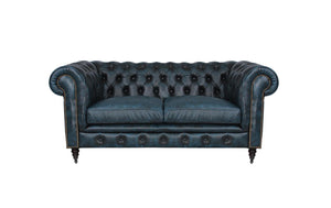 Chesterfield Waterloo Deluxe Sofagarnitur (3/2/1 oder 3/1/1) Ledergarnitur Salottini (Rollen)
