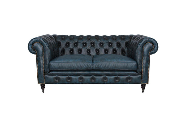 Chesterfield Waterloo Deluxe Sofagarnitur (3/2/1 oder 3/1/1) Ledergarnitur Salottini (Rollen)