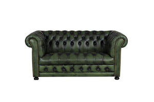 Chesterfield Clyde Deluxe Sofagarnitur (3/2/1 oder 3/1/1) Ledergarnitur Salottini