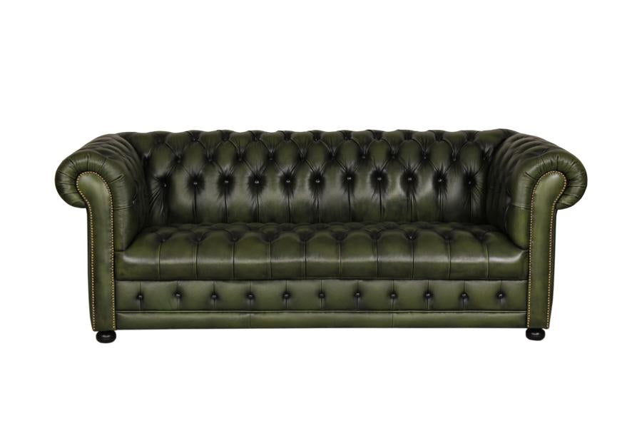 Chesterfield Clyde Deluxe Sofagarnitur (3/2/1 oder 3/1/1) Ledergarnitur Salottini