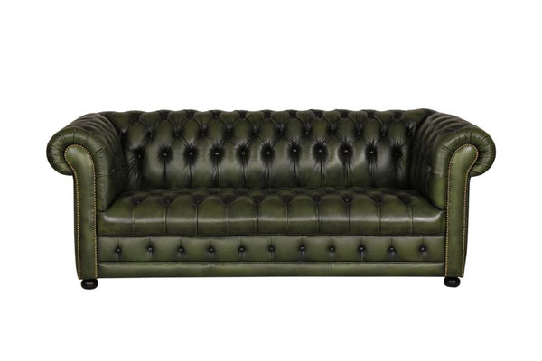 Chesterfield Clyde Deluxe Sofagarnitur (3/2/1 oder 3/1/1) Ledergarnitur Salottini