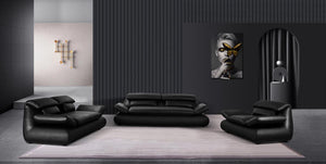 Luxus XL Sofagarnitur Dana (3/2/1 oder 3/1/1) Leder Polstergarnitur Salottini Sonderpreis