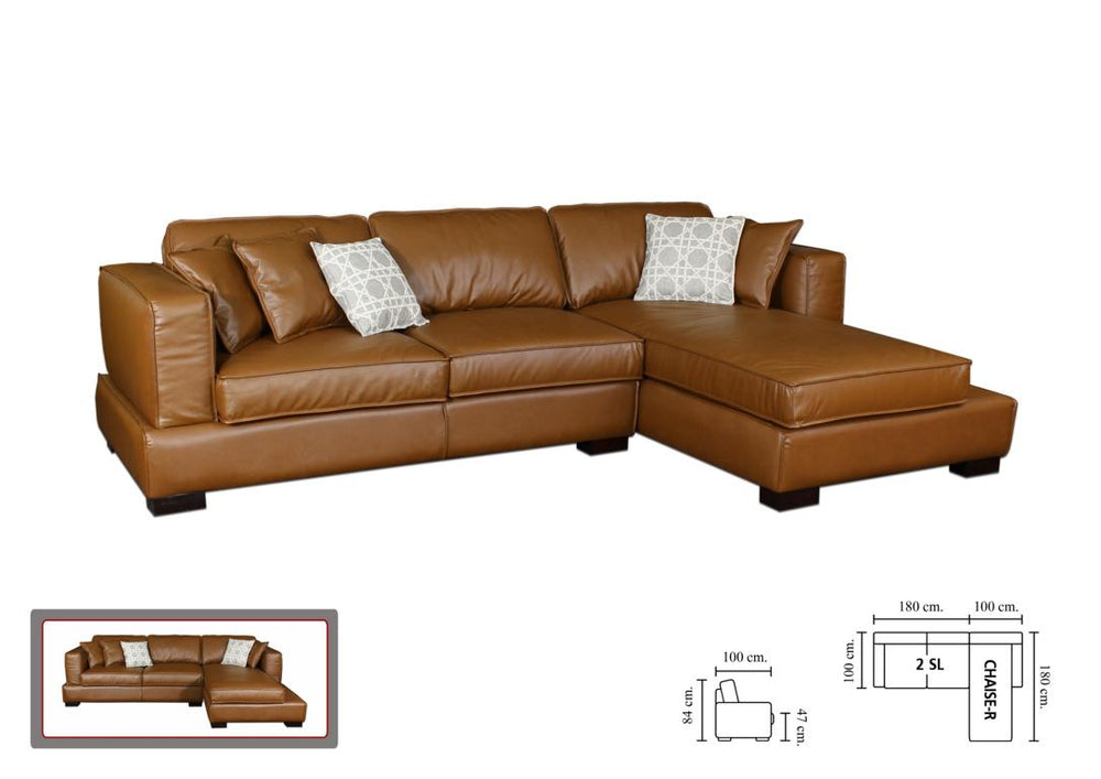 Designer Ecksofa Modell Deluxe Eckcouch Leder Deluxe Salottini Sonderpreis