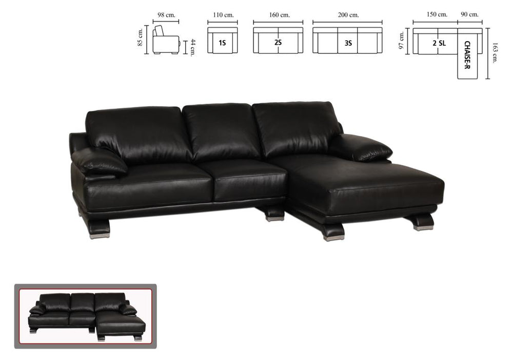 Designer Ecksofa Modell Gaudi Deluxe Eckcouch Leder Salottini Sonderpreis