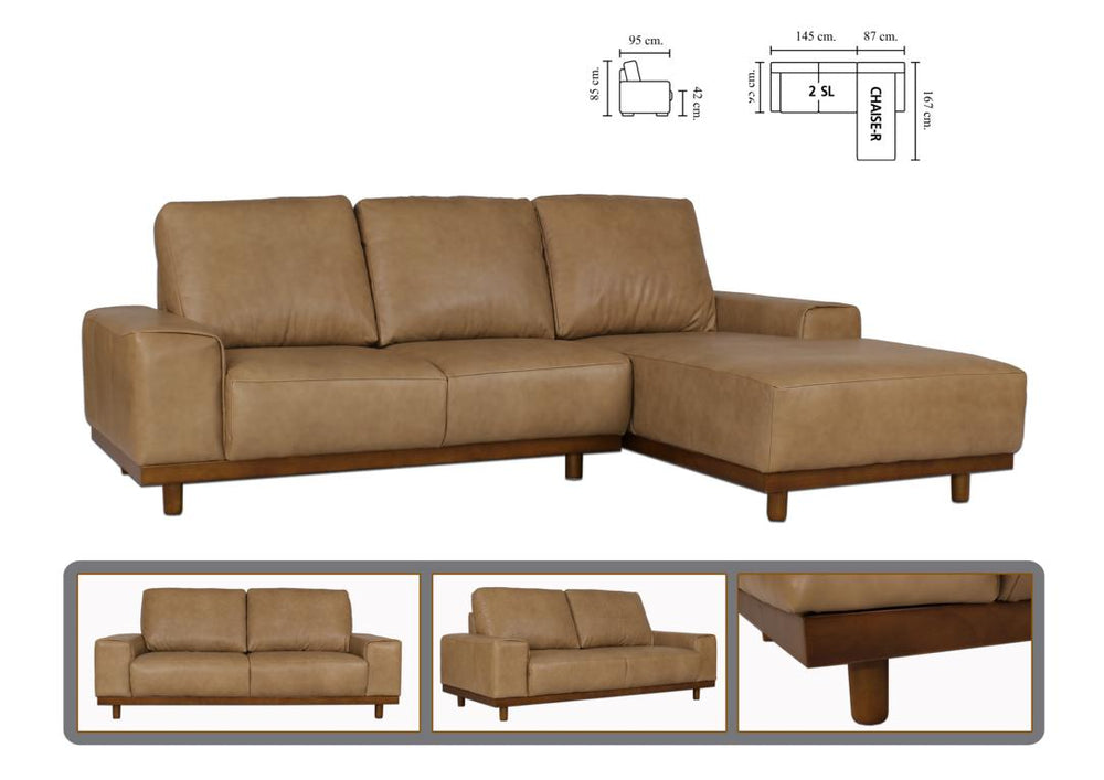 Designer Ecksofa Modell Magnum Deluxe Leder Eckcouch Salottini Sonderpreis