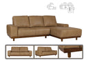 Designer Ecksofa Modell Magnum Deluxe Leder Eckcouch Salottini Sonderpreis