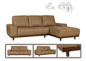 Designer Ecksofa Modell Magnum Deluxe Leder Eckcouch Salottini Sonderpreis