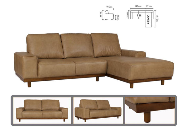 Designer Ecksofa Modell Magnum Deluxe Leder Eckcouch Salottini Sonderpreis