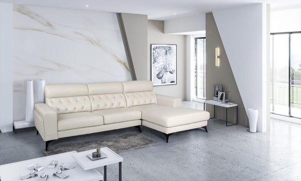 Designer Ecksofa Modell McCallan Deluxe Leder Eckcouch Salottini Sonderpreis