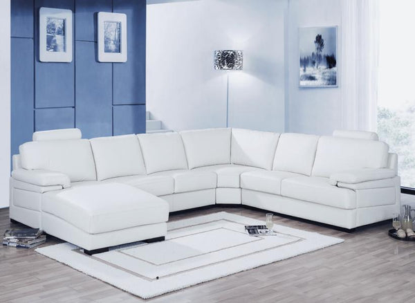 Premium XL Ecksofa Adriano Wohnlandschaft Sofa Leder Salottini Sonderpreis Braun