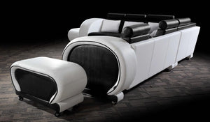 Designer Ecksofa Callisto Leder Eckcouch Sofa Wohnlandschaft Sonderpreis