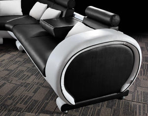 Designer Ecksofa Callisto Leder Eckcouch Sofa Wohnlandschaft Sonderpreis