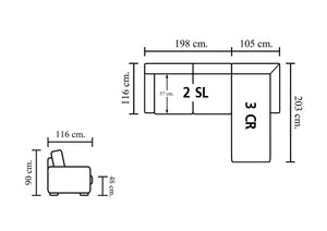 Designer Ecksofa Modell Andrew Deluxe Leder Eckcouch Salottini Sonderpreis